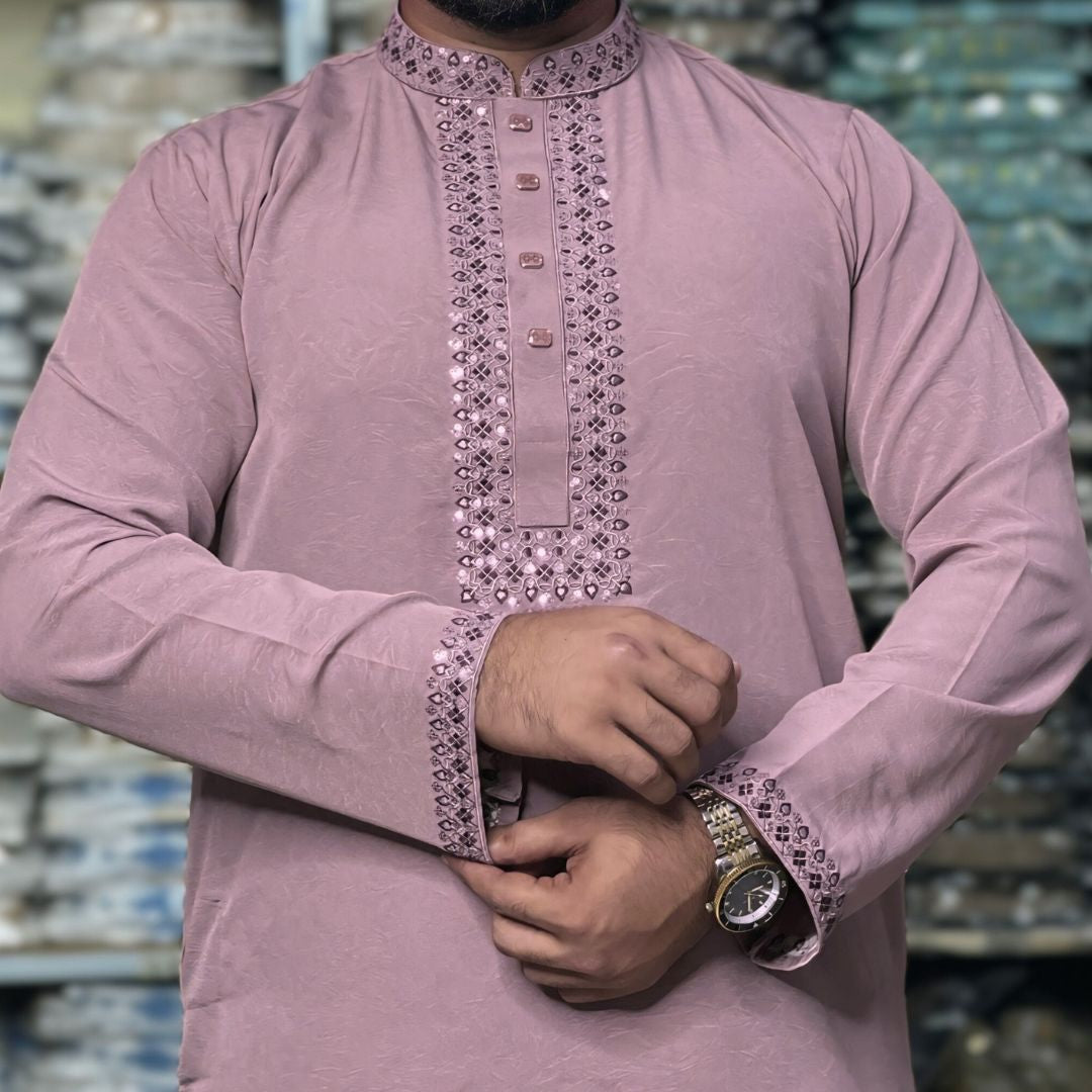 চায়না স্টিজ ভাংচুর কটন সিকুয়েন্স পাঞ্জাবি - 23