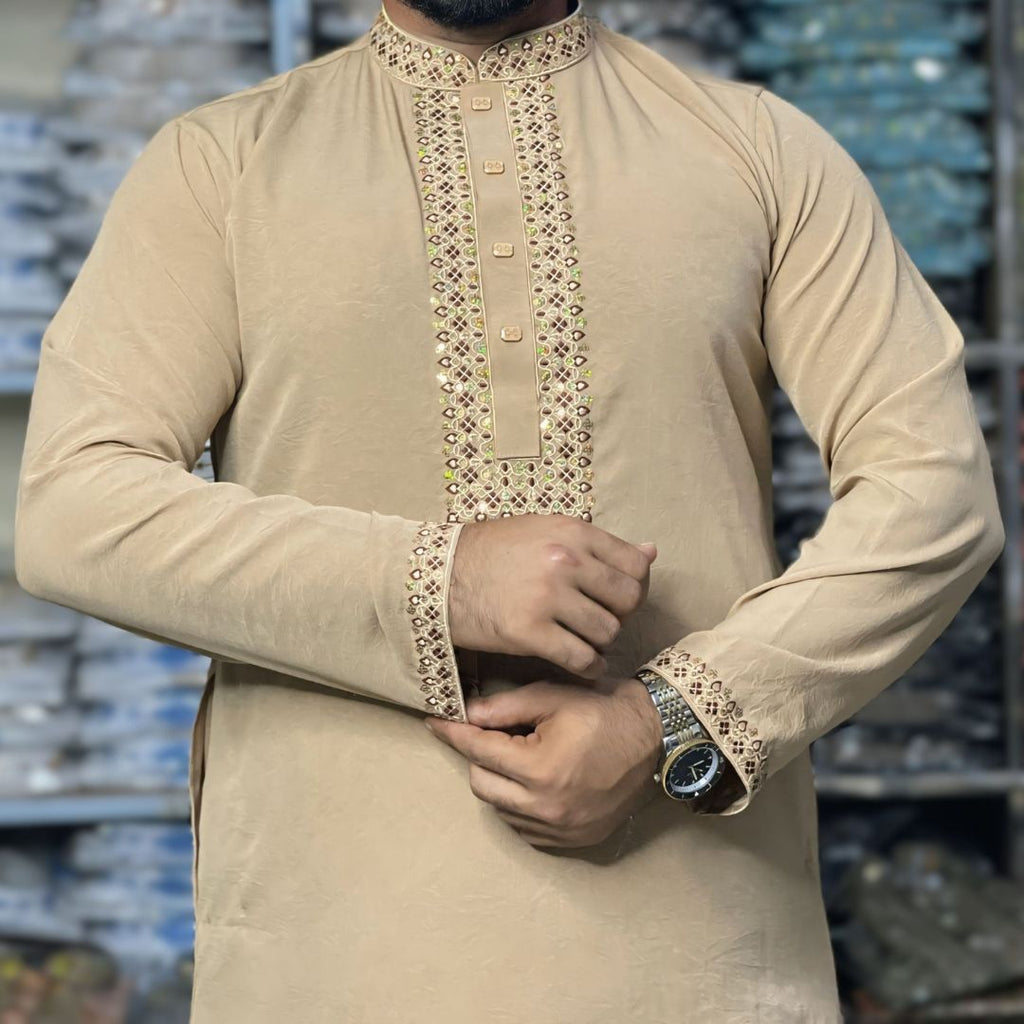 চায়না স্টিজ ভাংচুর কটন সিকুয়েন্স পাঞ্জাবি - 21