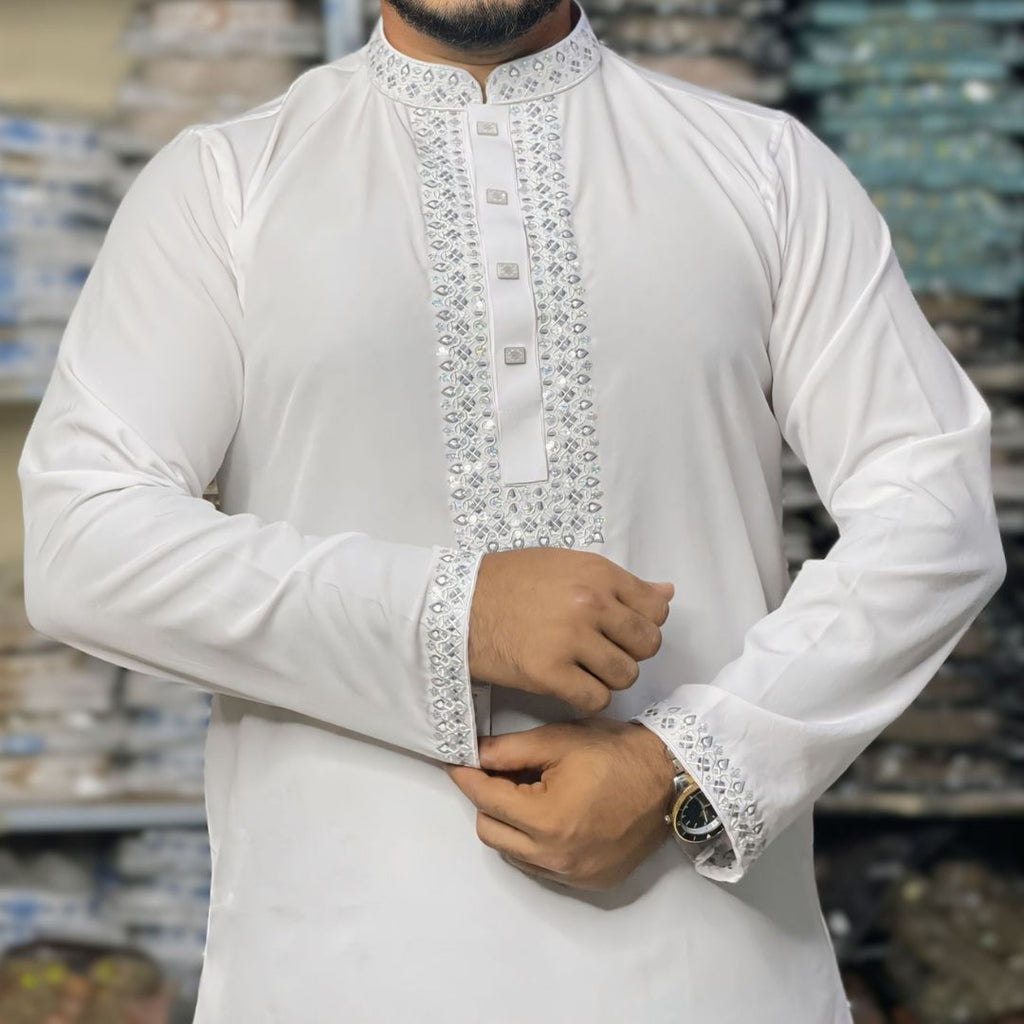 চায়না স্টিজ ভাংচুর কটন সিকুয়েন্স পাঞ্জাবি - 22