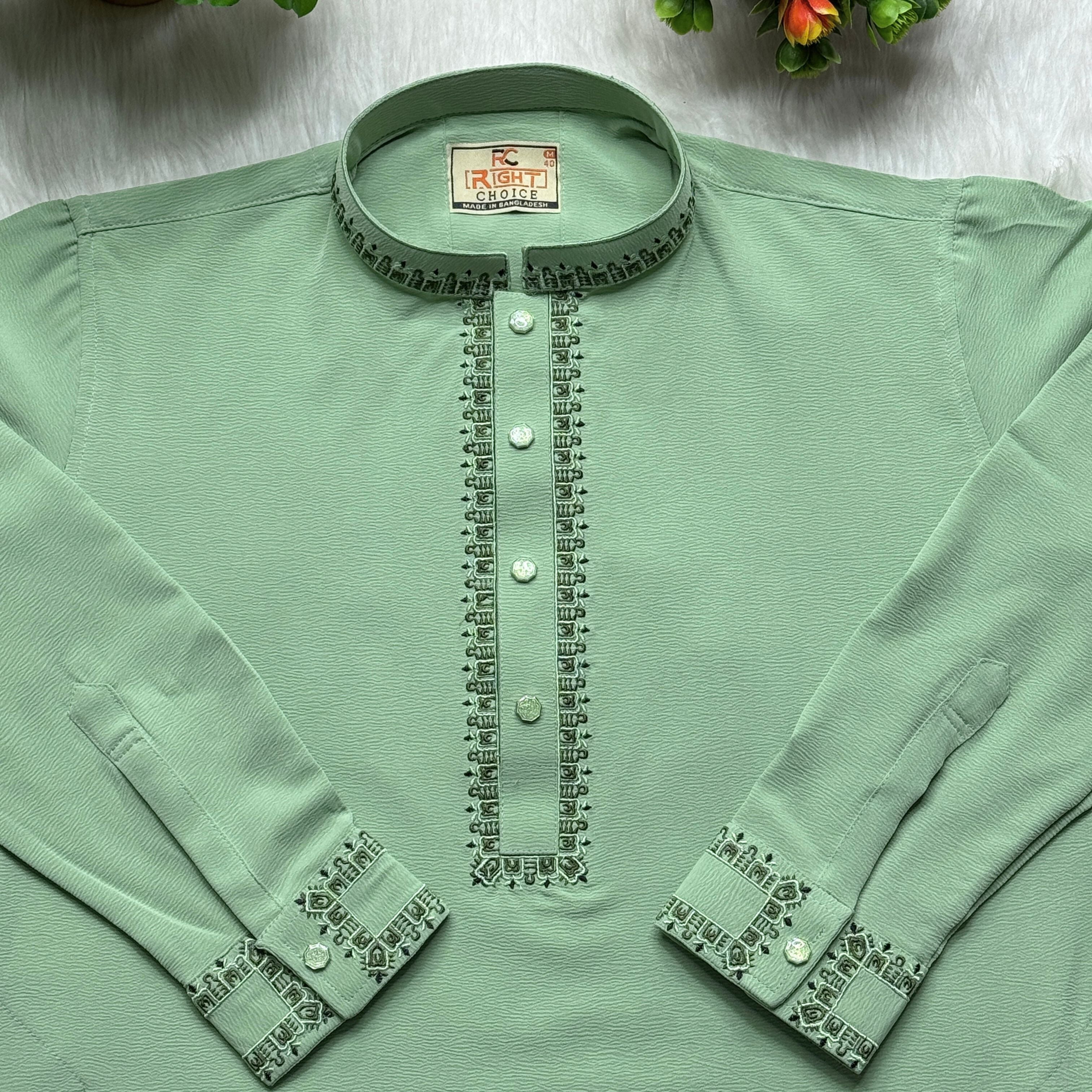 প্রিমিয়াম জাফরান পাঞ্জাবি - (কোডঃ১২২)