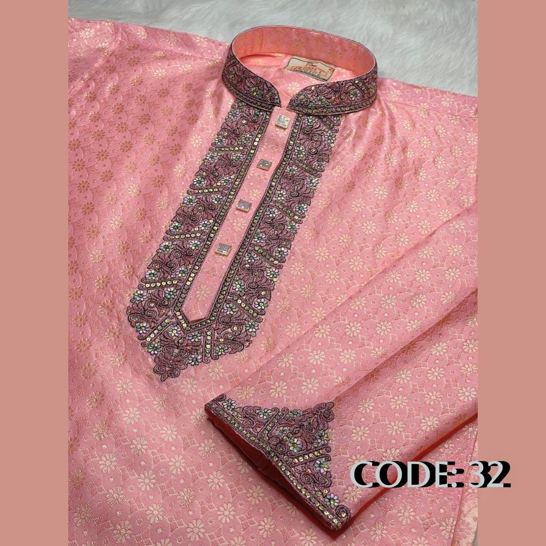 অরিজিনাল কাতান প্রিমিয়াম পাঞ্জাবি কোড - 32