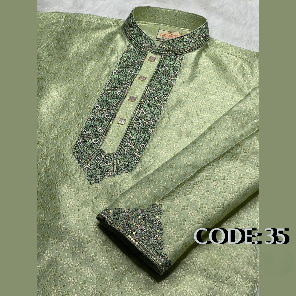 অরিজিনাল কাতান প্রিমিয়াম পাঞ্জাবি কোড - 35