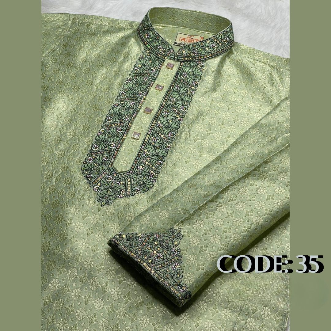অরিজিনাল কাতান প্রিমিয়াম পাঞ্জাবি কোড - 35