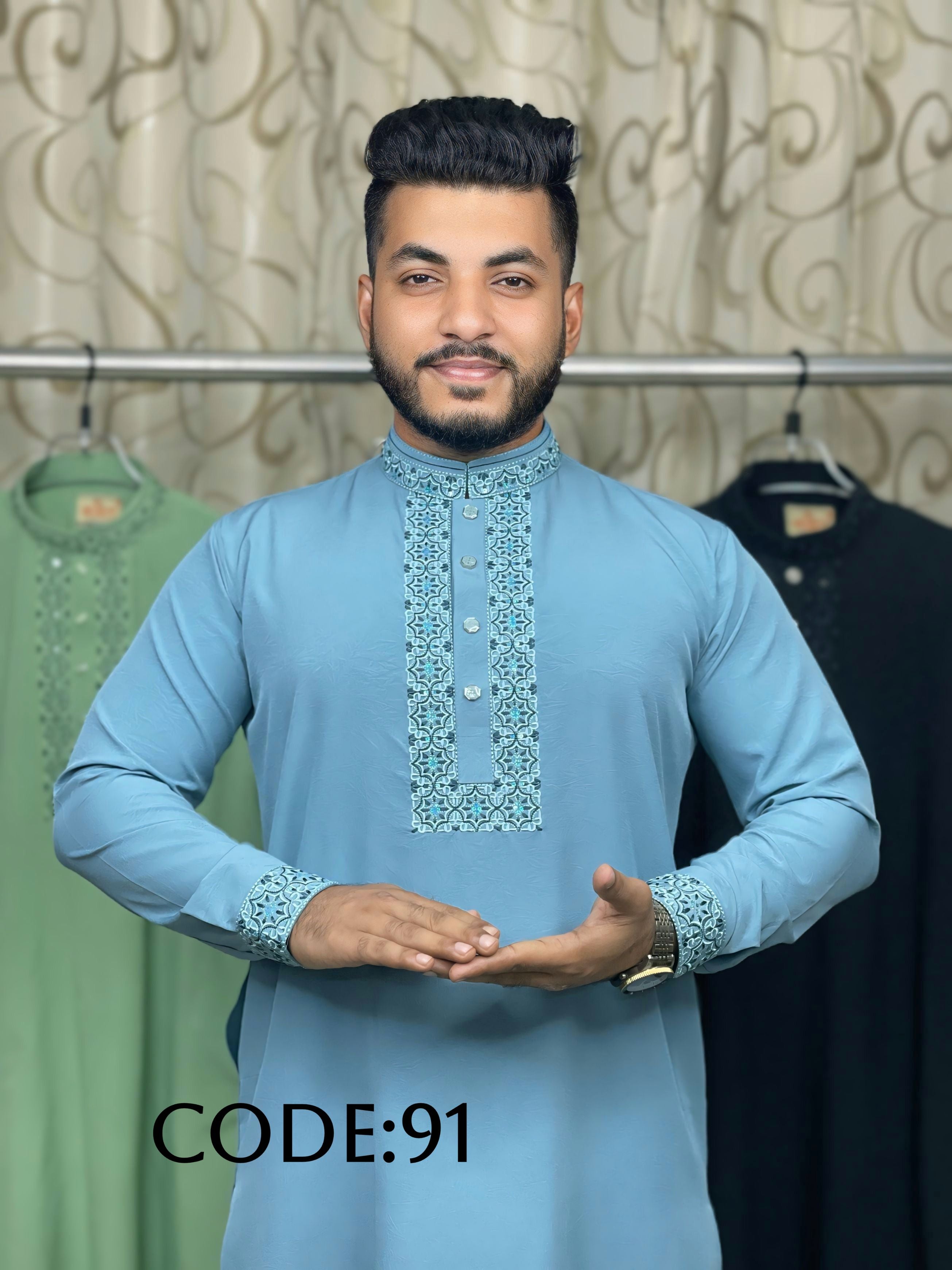 এমব্রয়ডারি স্টিজ প্রিমিয়াম পাঞ্জাবি (কোডঃ৯১)