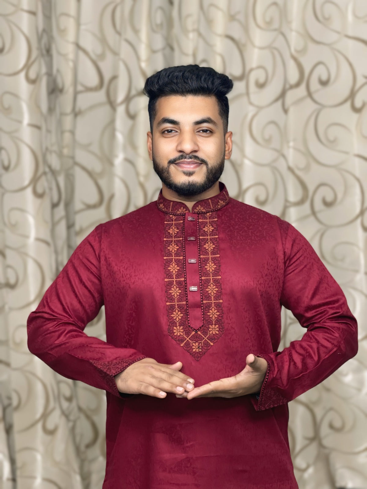 ডিজাইন কটন এমব্রয়ডারি - কোড ২২২