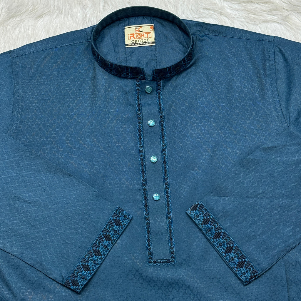 প্রিমিয়াম সিল্ক কটন  পাঞ্জাবি - (কোডঃ১৩২)