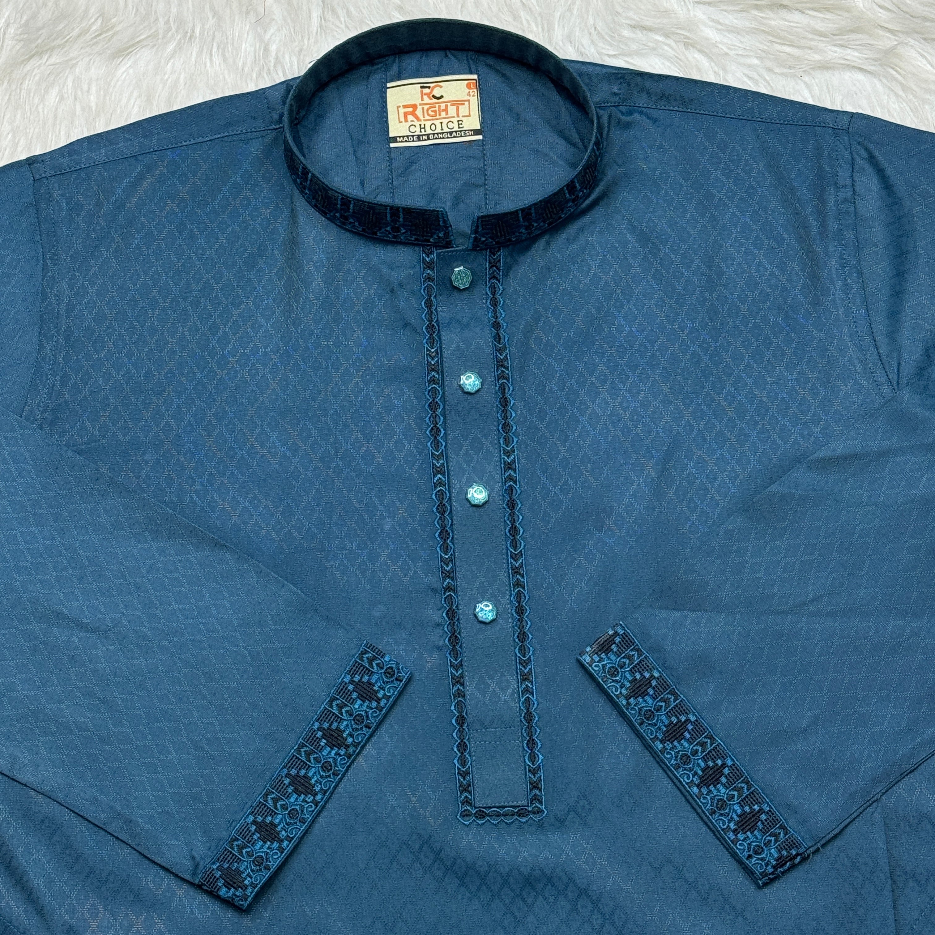 প্রিমিয়াম সিল্ক কটন  পাঞ্জাবি - (কোডঃ১৩২)