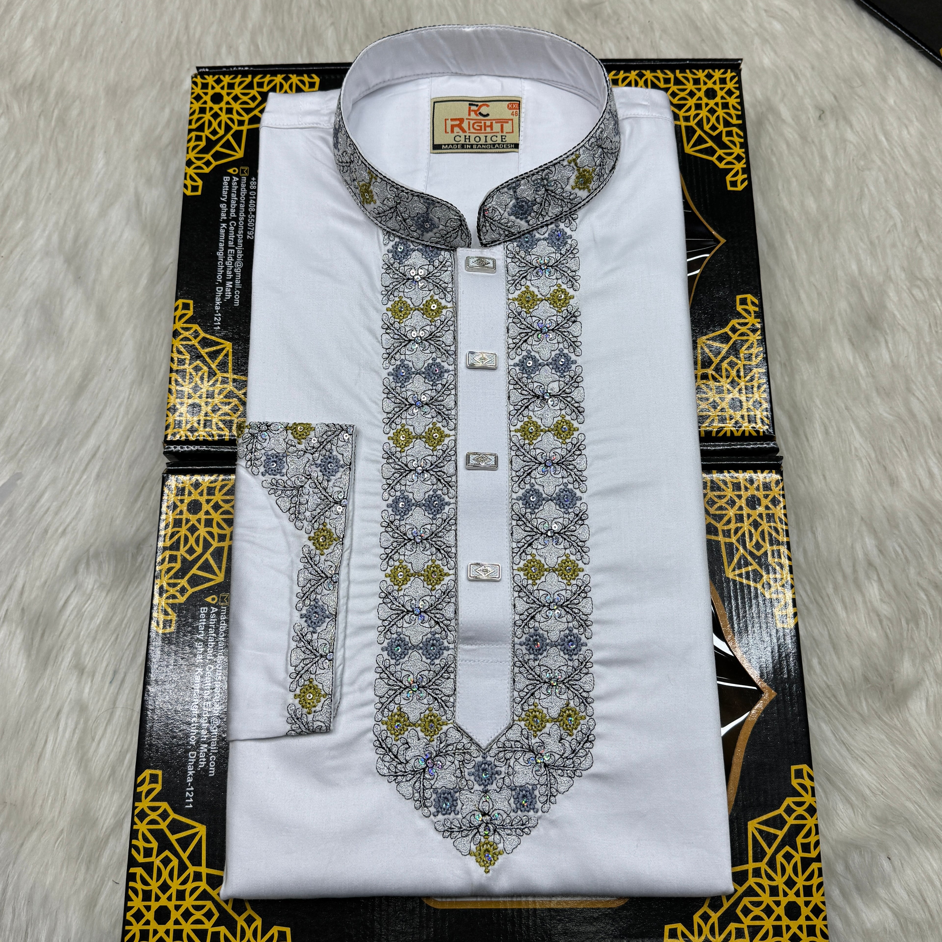 SHATUN EMBROIDARY PANJABI (CODE:163)