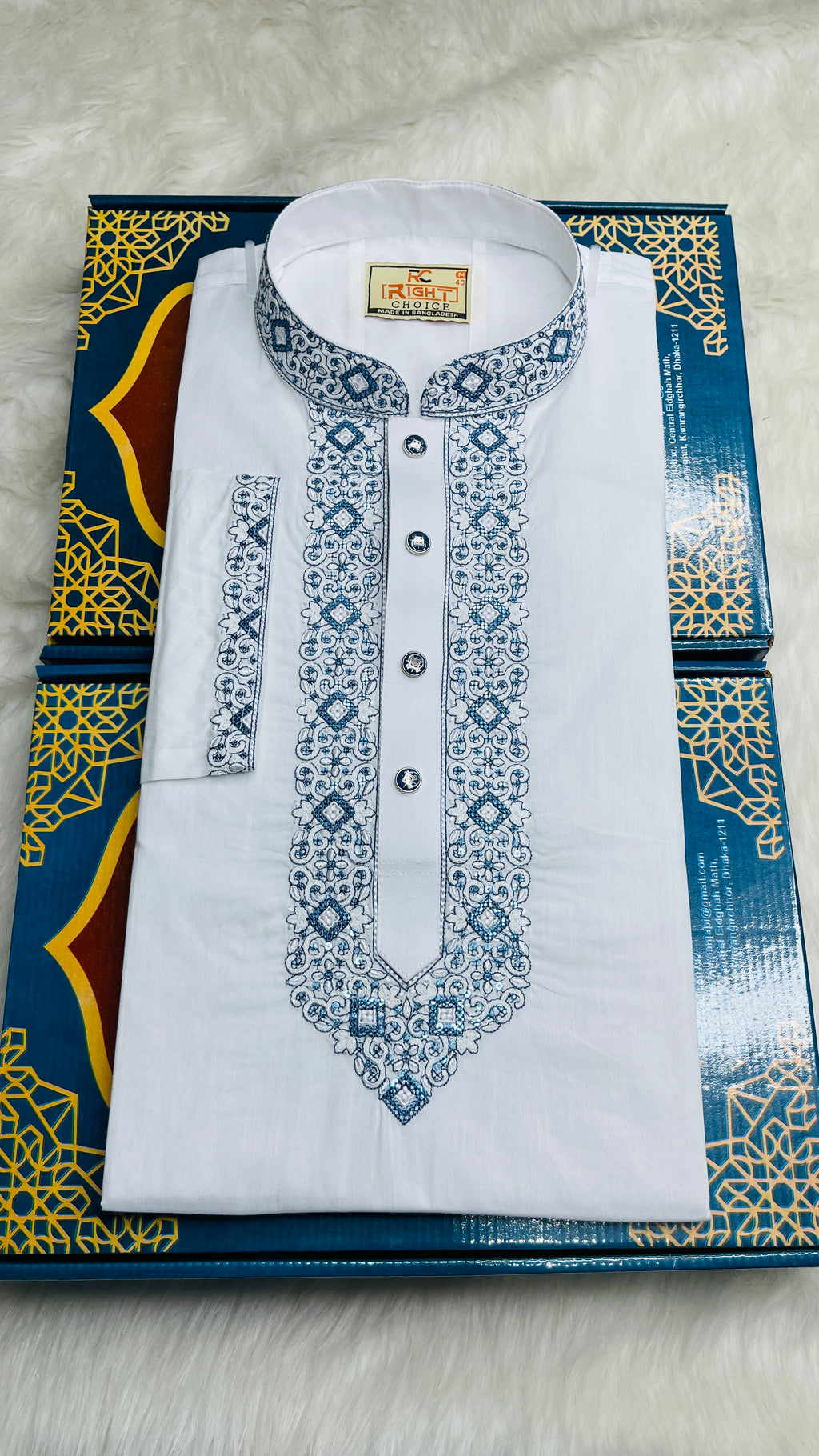 টিস্যু ধুতি সুতি সফট পাঞ্জাবি - 242