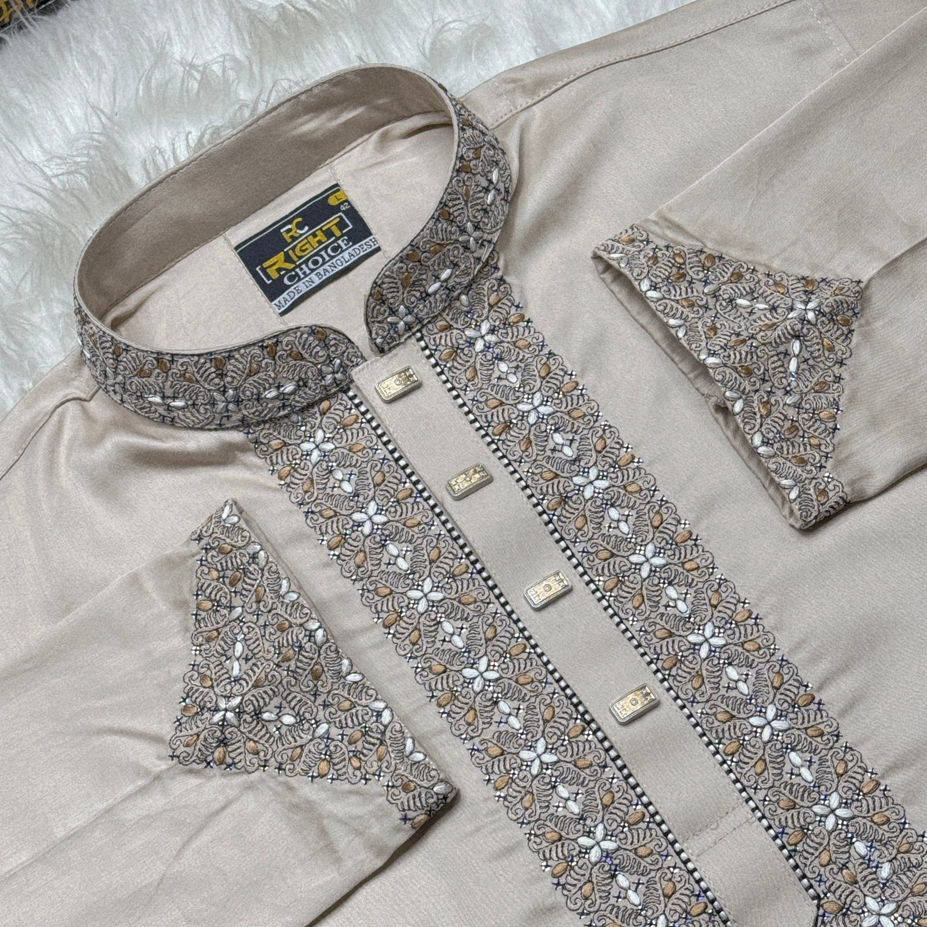 SHATUN EMBROIDARY PANJABI (CODE:181)