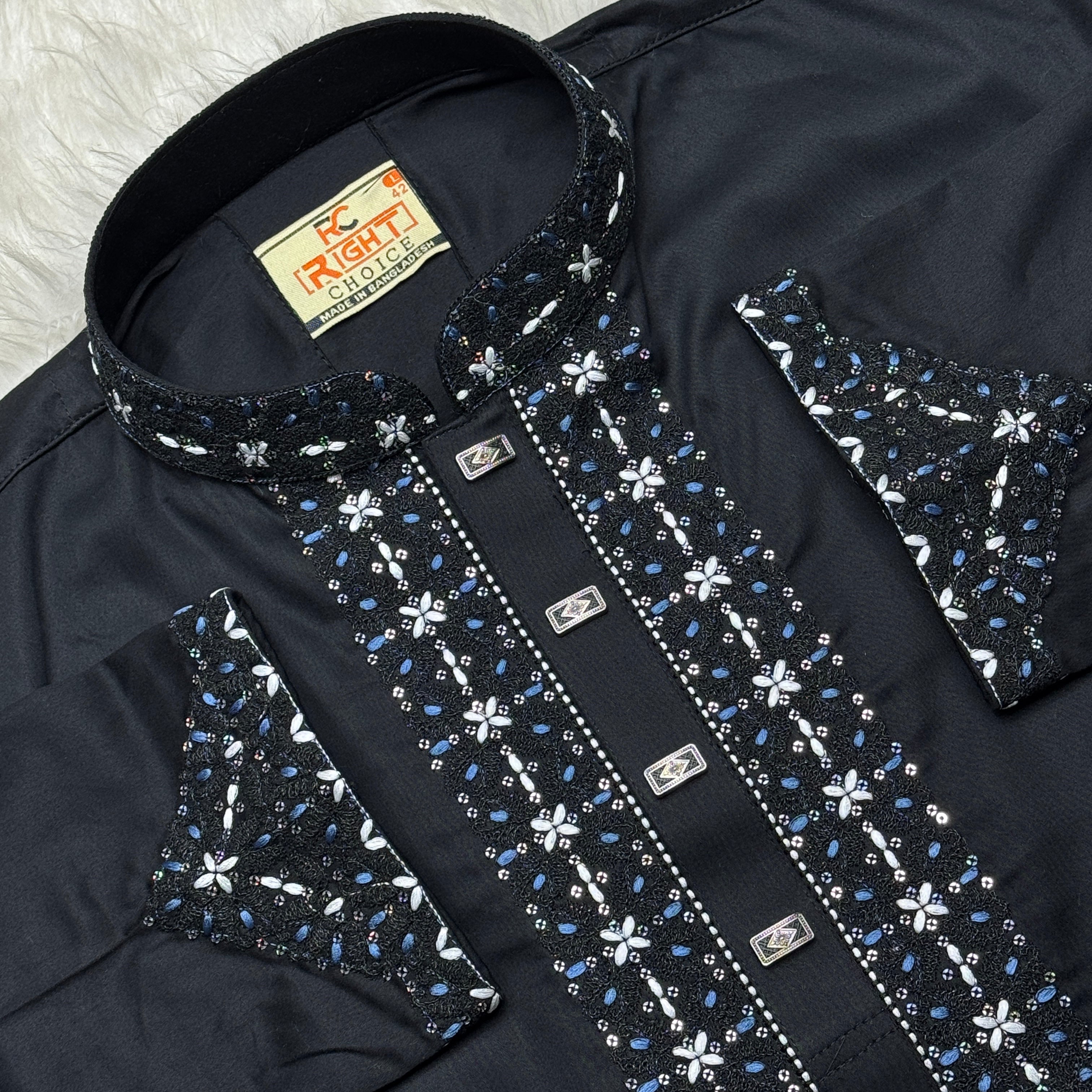 SHATUN EMBROIDARY PANJABI (CODE:185)