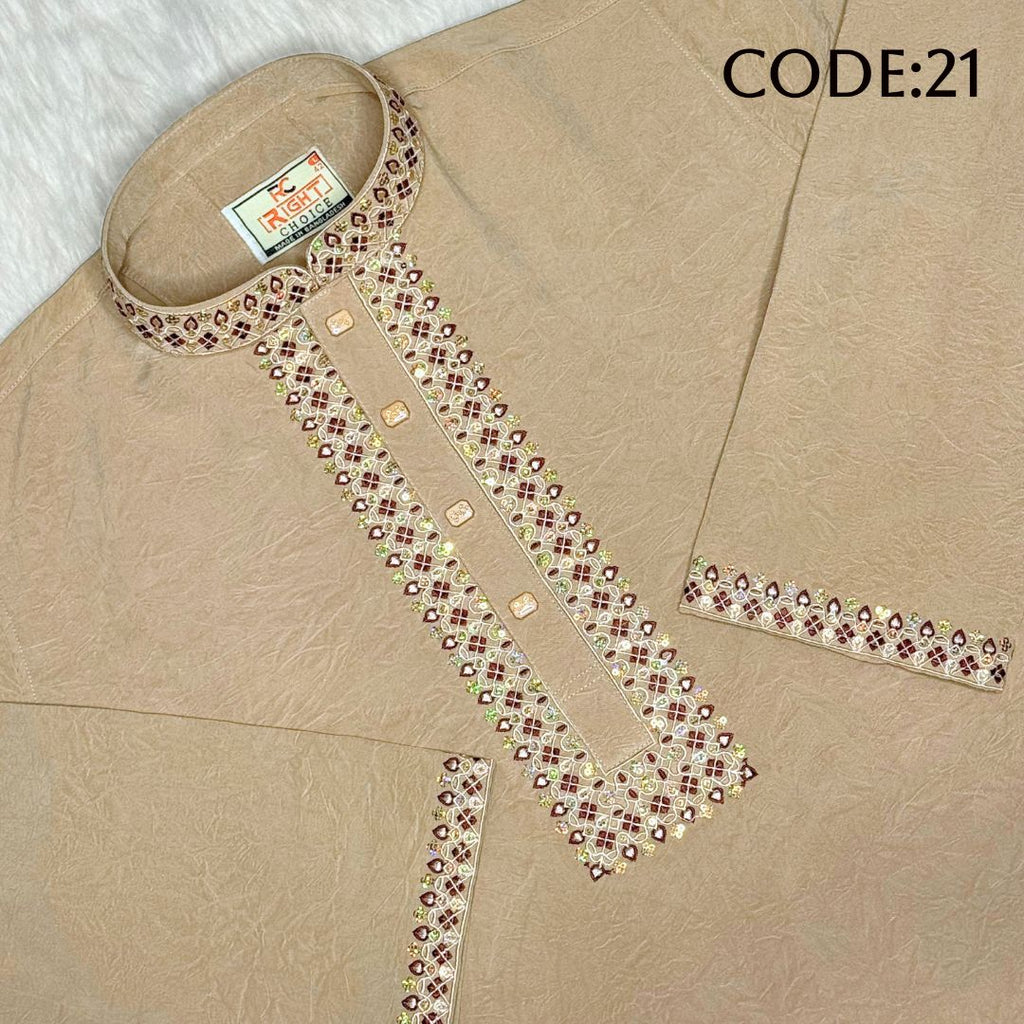 চায়না স্টিজ ভাংচুর কটন সিকুয়েন্স পাঞ্জাবি - 21