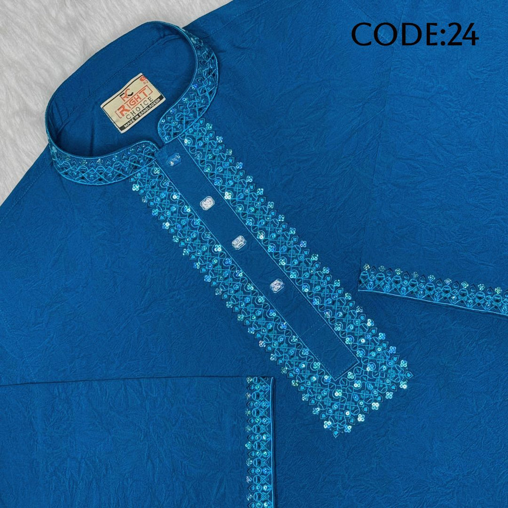 চায়না স্টিজ ভাংচুর কটন সিকুয়েন্স পাঞ্জাবি - 24