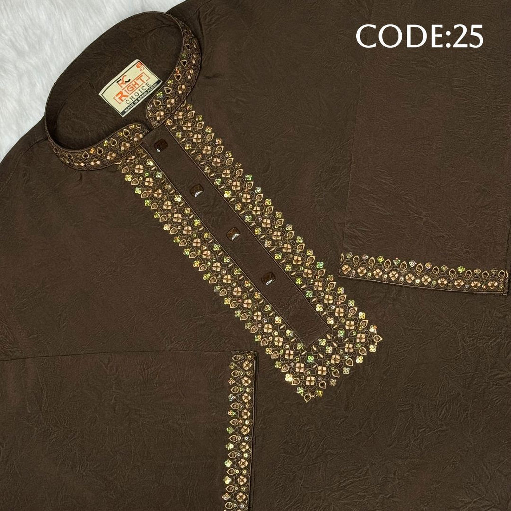 চায়না স্টিজ ভাংচুর কটন সিকুয়েন্স পাঞ্জাবি - 25