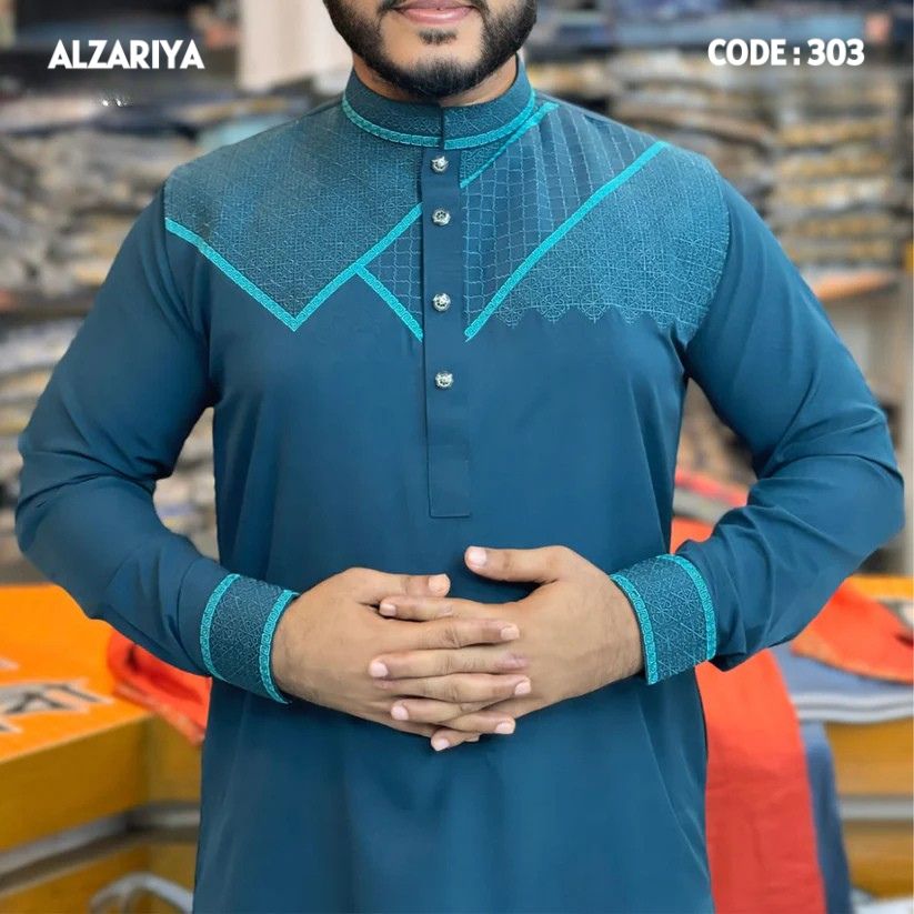 চায়না স্টিজ এমব্রয়ডারি পাঞ্জাবী ২০২৬ কোড -303