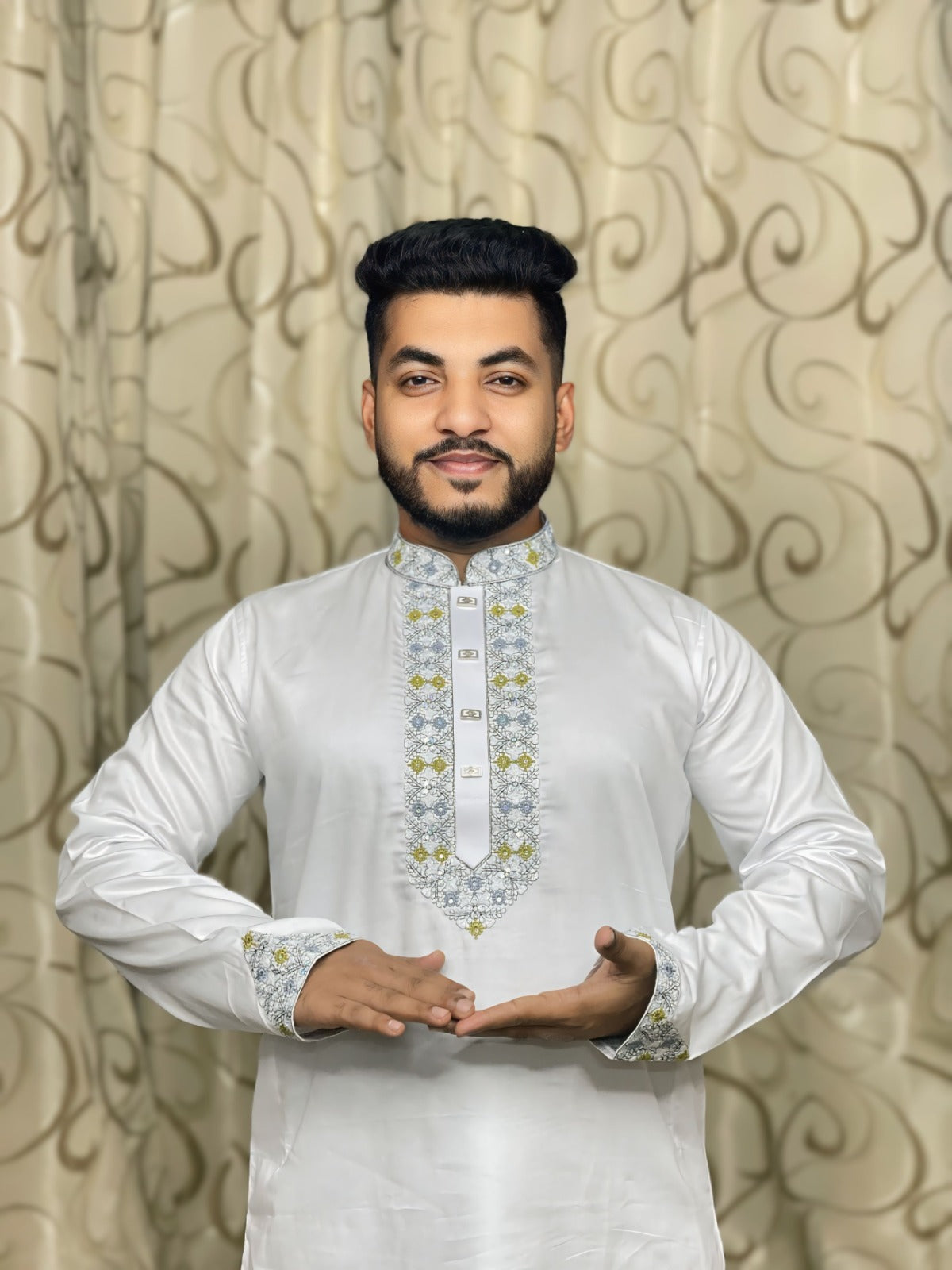 SHATUN EMBROIDARY PANJABI (CODE:163)